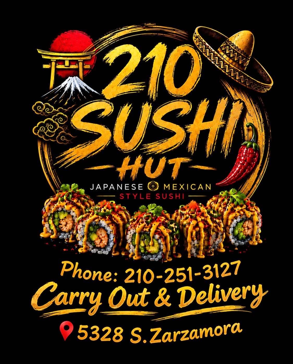 Inside 210 Sushi Hut